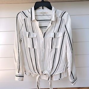 Linen Striped Blouse